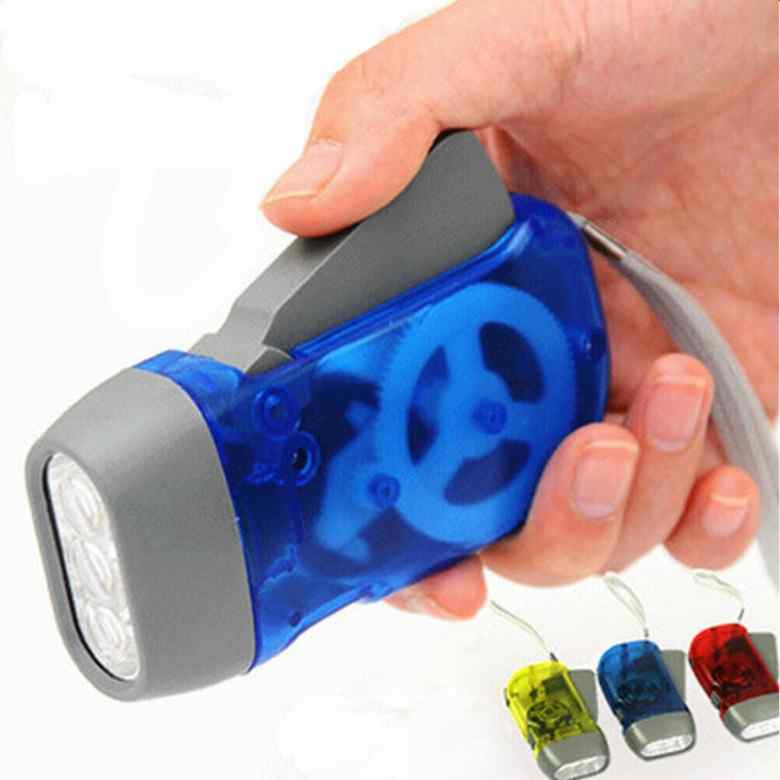 3 LED Hand Pressing Dynamo Flashlight