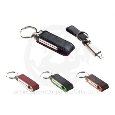 Designer's Leather Thumbdrive with Keychain 0037(Trek PCBA 4G)
