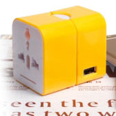 Universal Electric Plug with 1 USB Hub Universal Electric Plug with 1 USB Hub