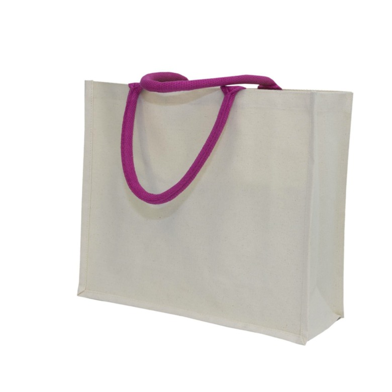 Canvas Bag with Colourful String