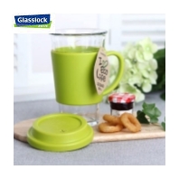 GlassLock Ottro Glass Tumbler with Handle (380ml) GlassLock Ottro Glass Tumbler with Handle (380ml)