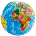 Globe Stress Ball with Map Globe Stress Ball with Map