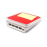 USB Hub with pop-up note dispenser USB Hub with pop-up note dispenser