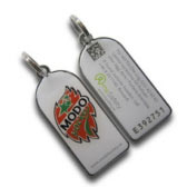 QR Code Stainless Steel Key Tag QR Code Stainless Steel Key Tag