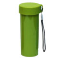 Single wall plastic interior with screw lid and strap (10 oz) Single wall plastic interior with screw lid and strap (10 oz)