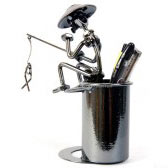 Steel Art Pen Holder (Fisherman) Steel Art Pen Holder (Fisherman)