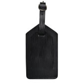 Stripe Genuine Leather Luggage Tag Stripe Genuine Leather Luggage Tag