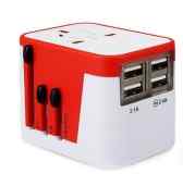 Universal Electric Adaptor with USB Charging Port Universal Electric Adaptor with USB Charging Port