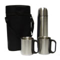 Vacuum Flask With Two Cups and Pouch Vacuum Flask With Two Cups and Pouch
