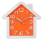 Home Shaped Clock Home Shaped Clock