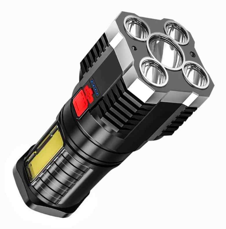 Super Bright Rechargeable 5 LED Torch Light