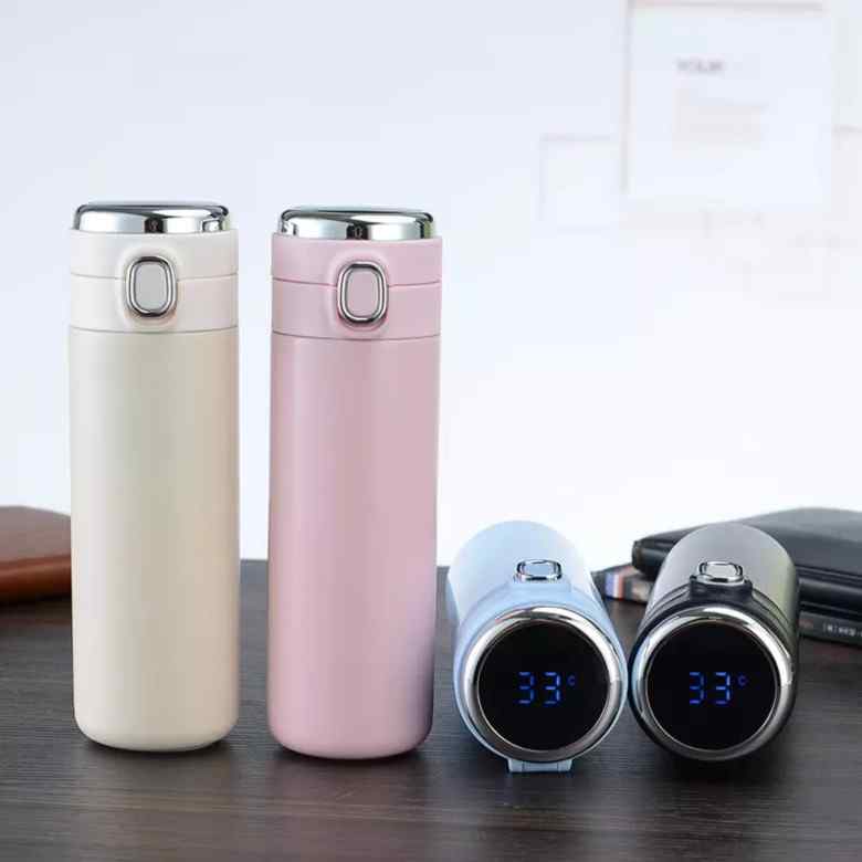 Flip-open Thermoflask with temperature indicator [500ml]