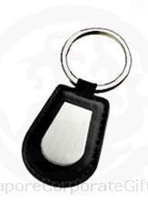 Leather with Metal Keychain -2