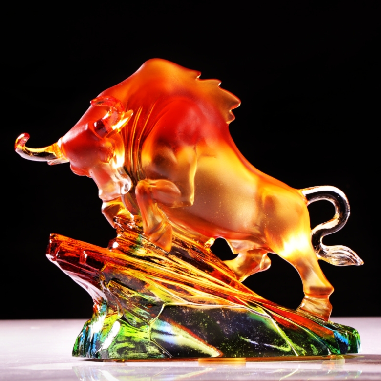 Aggressive Bull Run Crystal Award