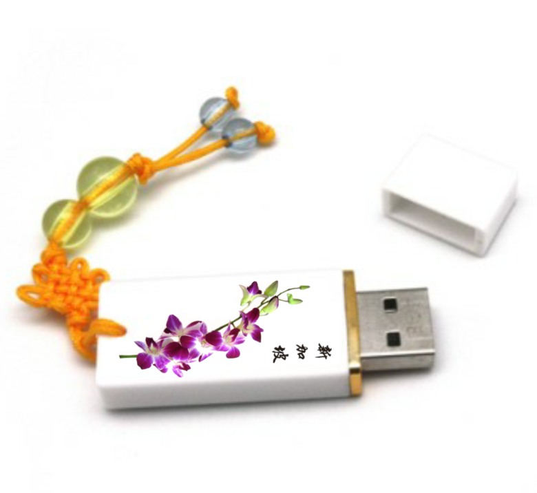 Designer Ceramic Thumbdrive - Orchid [4Gb]