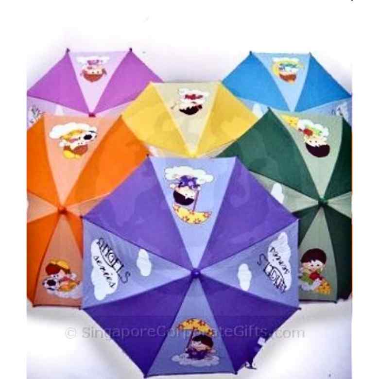 Children Umbrella with coloured handle (16\")