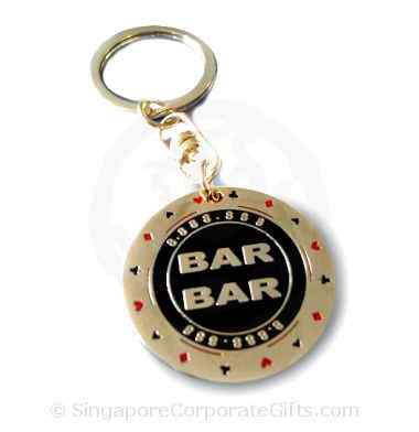 Exclusive Metal Casino Chip Keychain