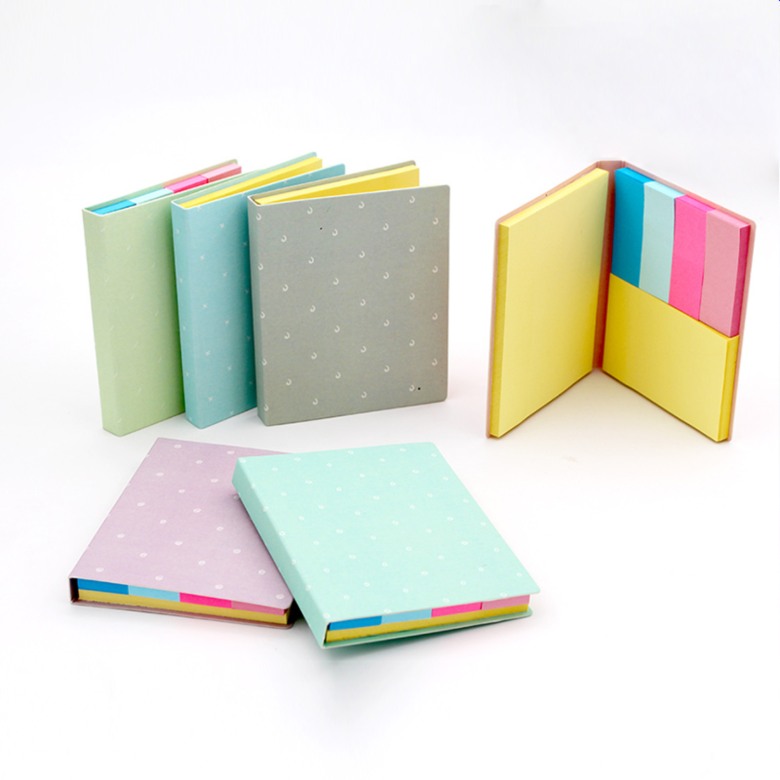 Colourful sticky memo pad