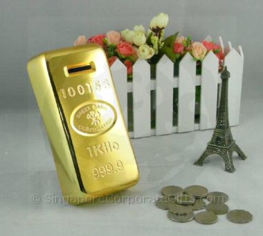 Gold Bar Coin Bank