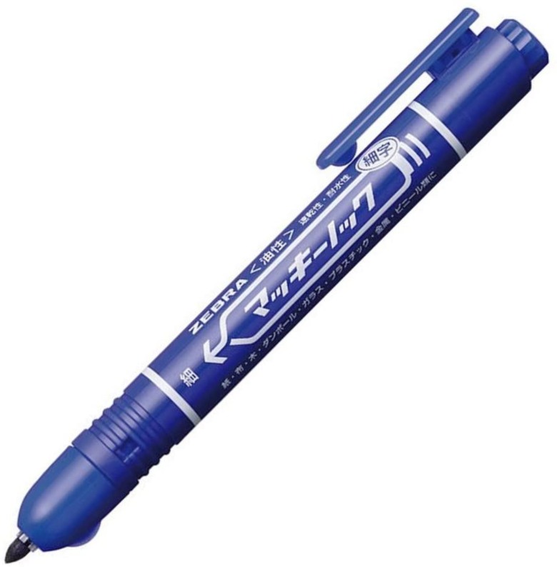 ZEBRA Retractable Permanent Marker Mckee Knock Fine Print