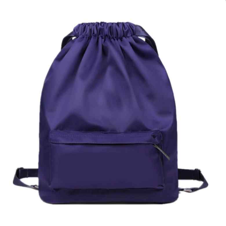 Waterproof Drawstring Bag with Side Pocket