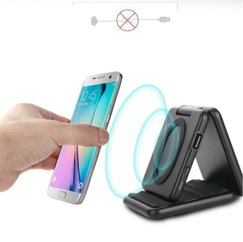 Foldable Wireless Charger with Phone Stand (5000mAh)