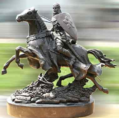Bronze Jumping Horse Sculpture