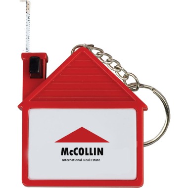 House Shaped Key Chain and Measuring Tape