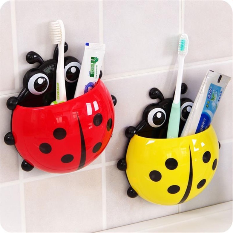Ladybug Kids Toothbrush Holder