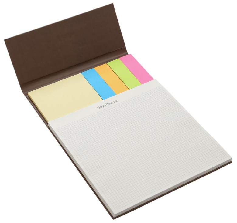 Exclusive Leather Cover Sticky Memo with Notepad