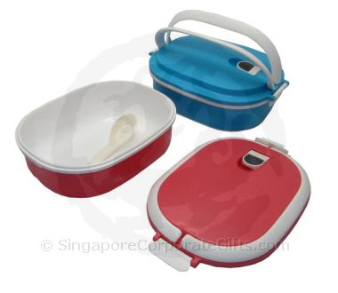 Microwave Airtight lunch box with spoon (Microwave Heating only)