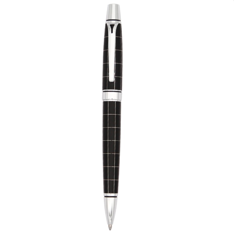 Metal Chequered Ballpoint Pen