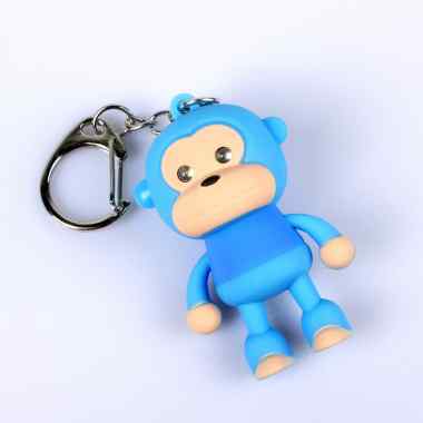 Cute Monkey LED Keychain with Voice