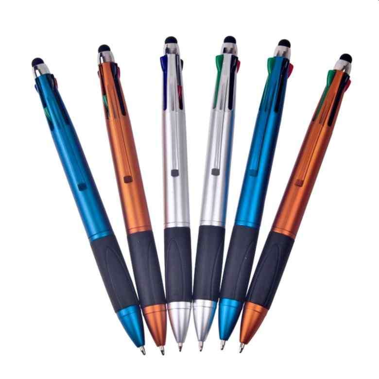 Multi-colour Pen with Stylus [4 colours]