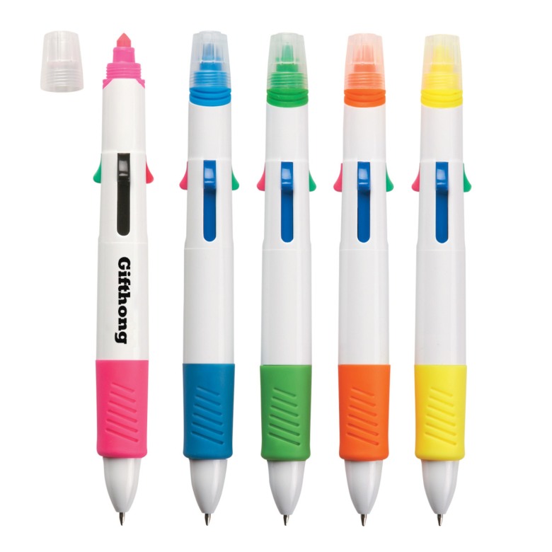 Multi-colour Pen with Highlighter [4 colours]