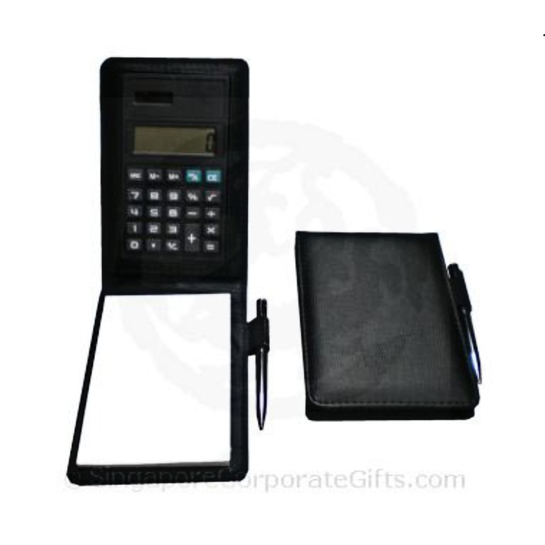 PU Notebook with calculator & ballpen