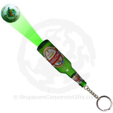 Beer Bottle Torch Light with Logo Projection