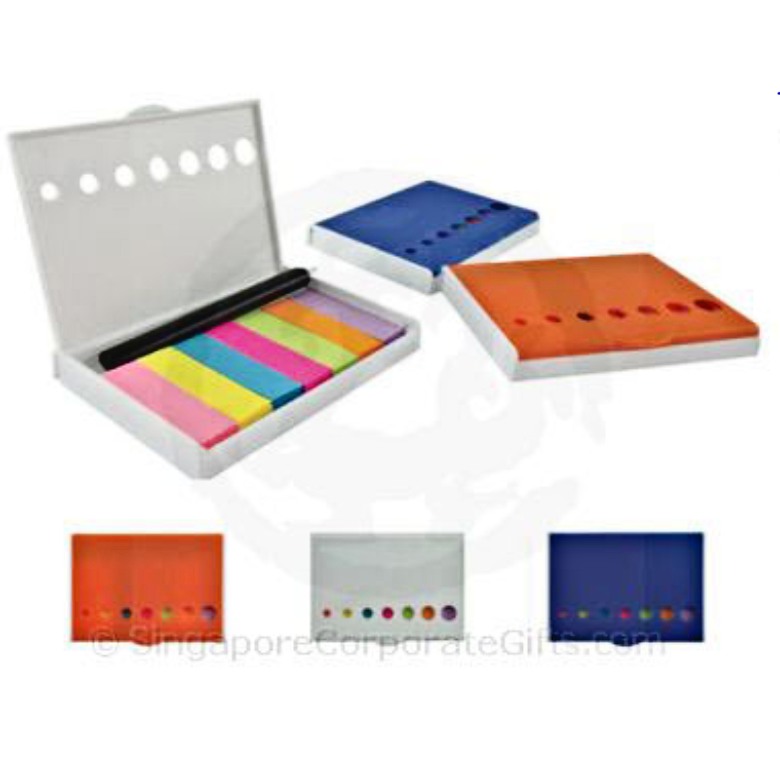 7 Colour Sticky Note with Pen