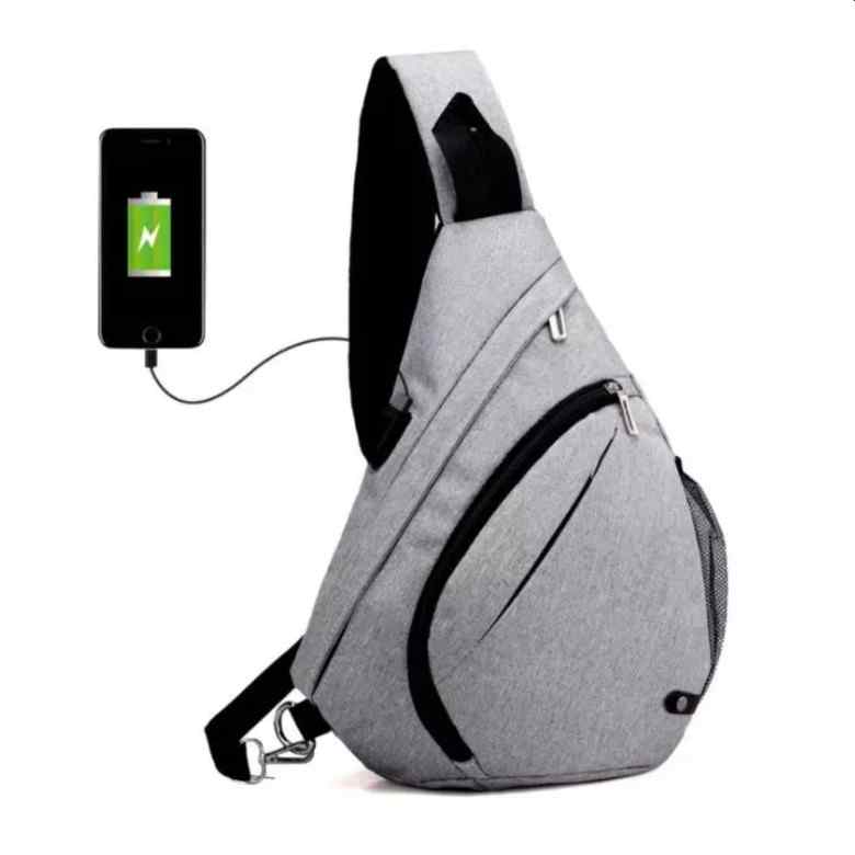 Sports Sling Bag with USB