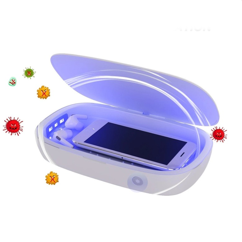 UV Phone and Mask Sterilizer with Wireless Charging