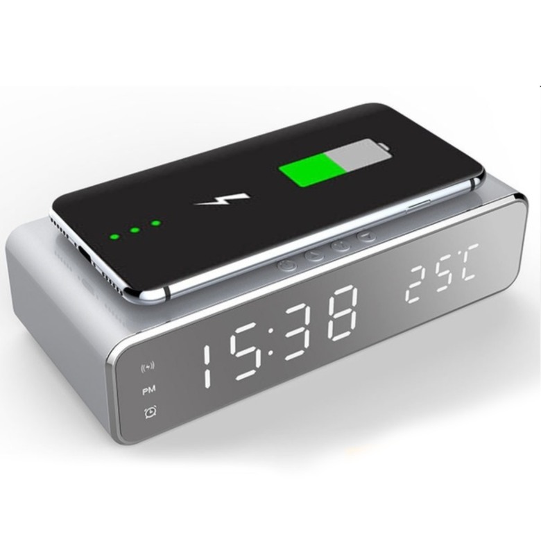 Wireless Charger with Alarm Clock and Thermometer