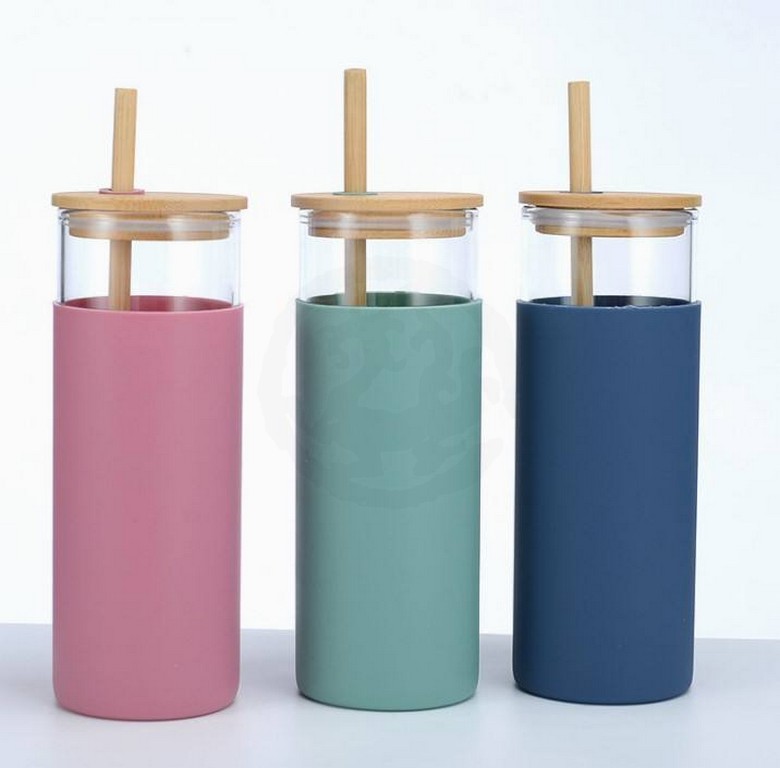 Borosilicate Cup with Silicone sleeve