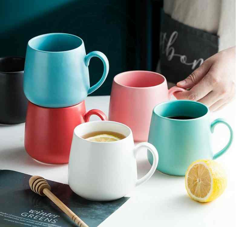 Matt Drum Shaped Ceramic Cupler [350ml]