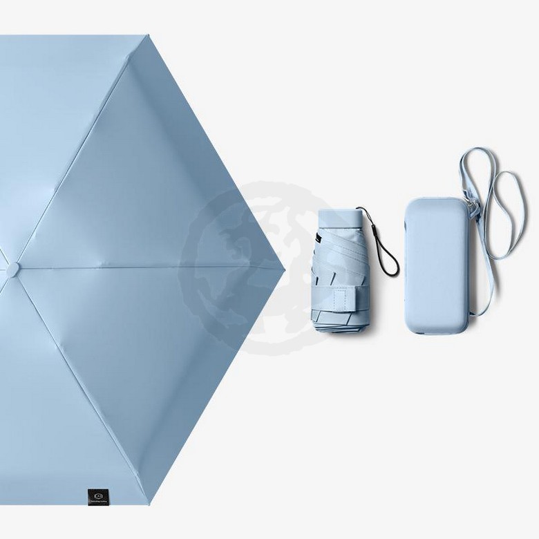 Mini Umbrella with zip Pouch-6 ribs (16")