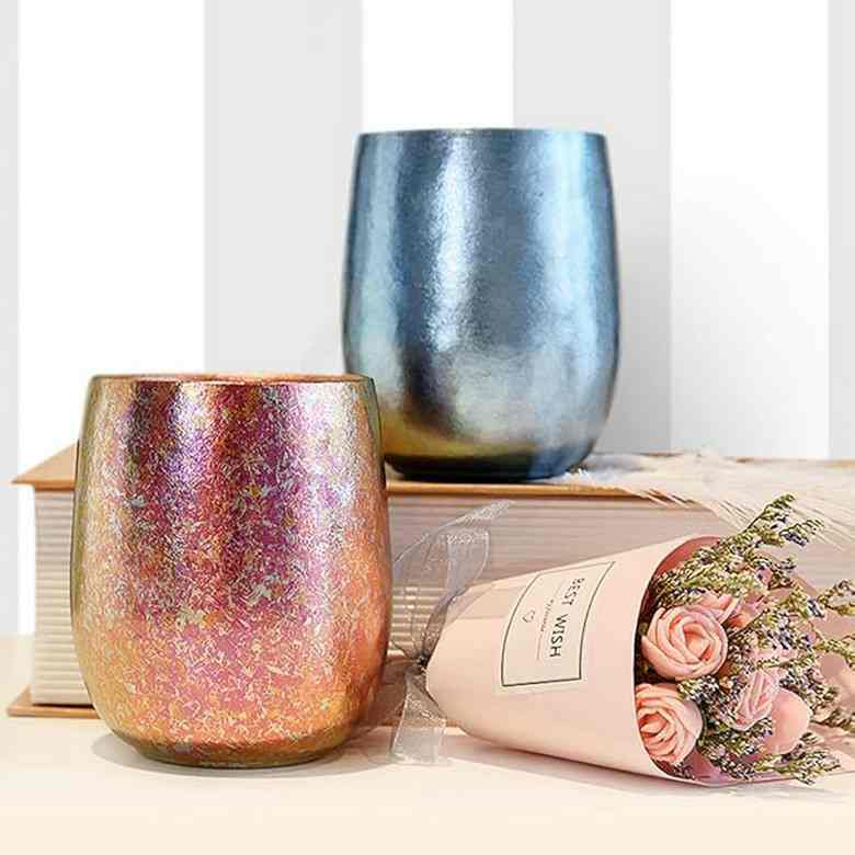 Double-Walled Egg-Shaped Titanium Mug [280ml]