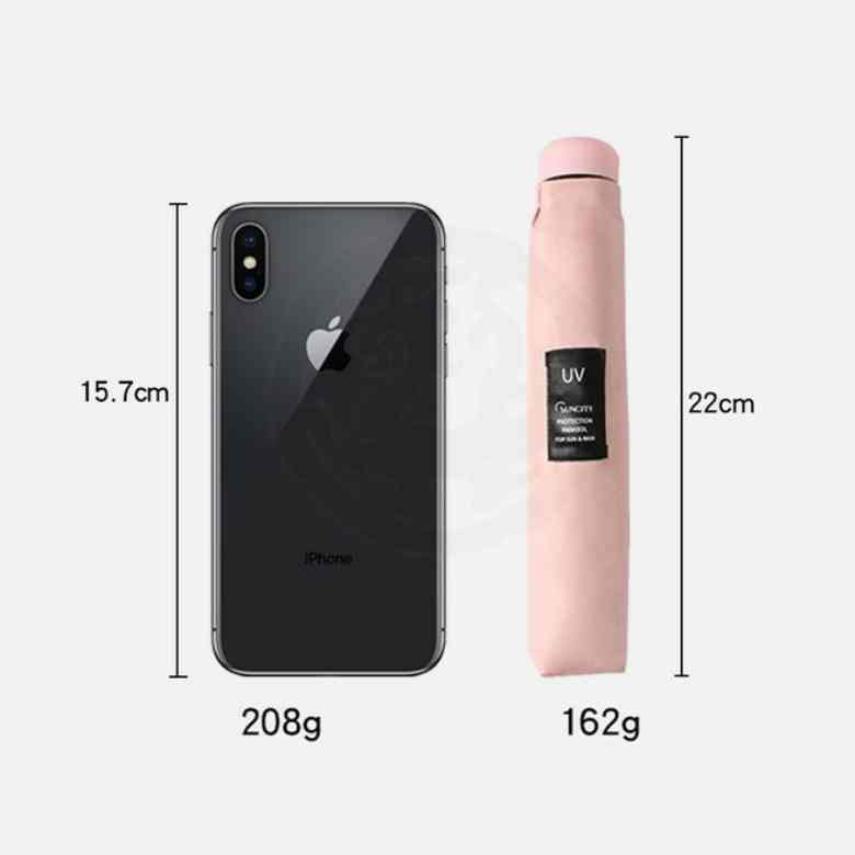 Mini Three Fold Umbrella  (17.5 Inch)