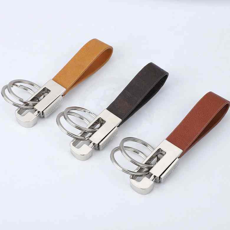 Custom Suede Leather Keychain