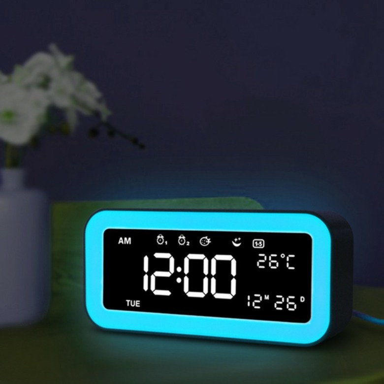 Mood Light Clock with USB Phone Charger