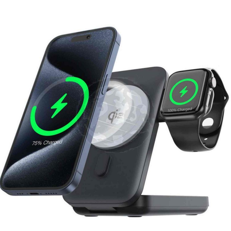 3-in-1 Wireless Charger with Powerbank [10000mAh]
