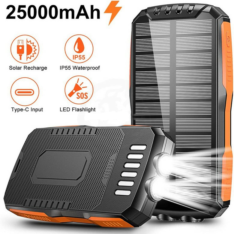 Wterproof Solar Powernank for Laptops [25000 mAh]